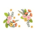 thumbnail image 2 of Inteprter Pegatinas Rosa PVC Mural hermosos colores elegante refrigerador pared pegatina vidrio baño adornos autoadhesivo Decoración del hogar Y1546, 2 of 6