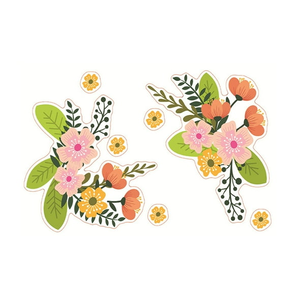 Stickers Rose Mural Style Beautiful Elegant Refrigerator Wall Sticker Glass Art Toilet Decoration Self Adhesive Xmas Y1546