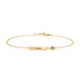 thumbnail image 1 of Engravable Bar Bracelet with Birthstone, 1 of 7