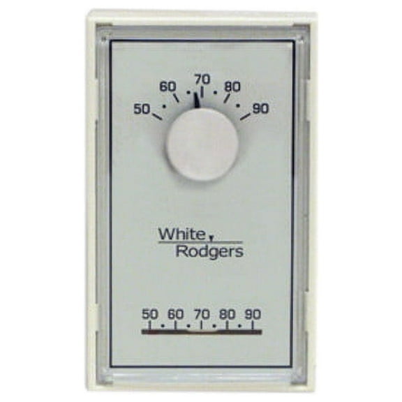 White-Rodgers 661976 Mercury Free Mechanical Vertical White Thermostat