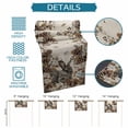 thumbnail image 6 of Grey Rabbits Table Runner - 120 Inch Long Pine Cones Brown Plants Rustic Leaves Vintage Cotton and Linen Blended Dress Scarves Farmhouse Table Runner for Kitchen Dining, Coffee Table, 13" x 120", 6 of 8