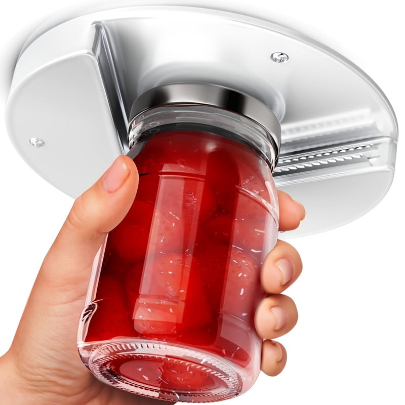 3pcs 2-in-1 Down Cabinet Can & Can Opener Set - Heavy Duty Swivel with Ergonomic Handle, Multi Size Lid Clamp for Kitchen