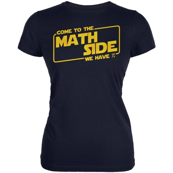 Come to the Math Side We have Pi Juniors Soft T Shirt Navy 2XL