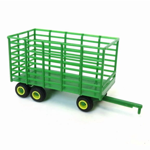 Standi Toys 1/64 Green Plastic Tandem Axle Hay Wagon ST234