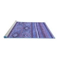 thumbnail image 2 of Ahgly Company Machine Washable Indoor Rectangle Abstract Blue Modern Area Rugs, 7' x 9', 2 of 4