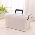 thumbnail image 2 of First Aid Kit Plastics Pouch Medicine Supplies Dust-proof Storage Cases Convenient Simple Style Household Supply Medical Case, 2 of 8
