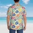 thumbnail image 6 of Goofa Cartoon Flowers Hawaiian Shirt for Men, Unisex Summer Beach Casual Short Sleeve Button Down Shirts,Aloha Tropical Floral print shirt-Medium, 6 of 9