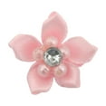 thumbnail image 5 of Offray Accessories, Lt Pink 3/4 inch Value Pack 5 Petal Gem Flower Accessory for Wedding, Hair Clips, and Scrapbooking, 10 count, 1 Package, 5 of 6