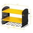 thumbnail image 5 of Auledio Power Tool Organizer, 4 Drill Holder Wall Mount,Heavy Duty Metal Tool Shelf, Storage Rack for Garage Organization, Heavy Duty Metal Tool Shelf，Yellow, 5 of 7