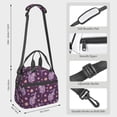 thumbnail image 3 of Goofa Snake And Flower Pattern Lunch Bag ,Insulated Lunch Box, Small Leakproof Cooler Food Lunch Containers Reusable High Capacity Lunch Tote Bags, 3 of 8