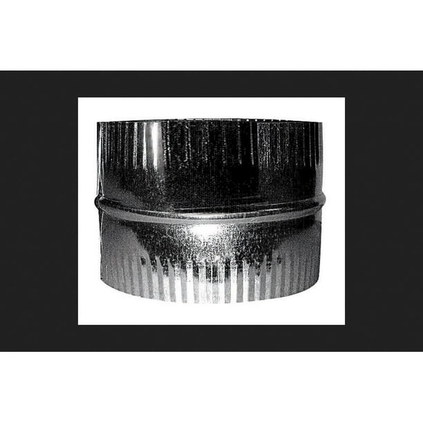 Adaptador de conducto imperial ajustable de acero galvanizado
