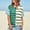 #2_Sky Blue, variant on Womens Summer Striped Shirts Casual Color Block Short Sleeve Tops Crew Neck Tees Loose Fit Blouses Trendy Party Outfits