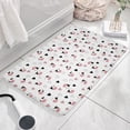 thumbnail image 3 of White Cow Heart Pattern Flannel Non Slip Door Rugs,Washable Door Mats Indoor,Decorative Door Mats,Dirt-Resistant and Absorbent Doormat for Entrance,Bedroom,Kitchen,Bathroom,23.5x16in(60x40cm), 3 of 5