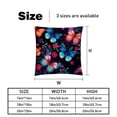 thumbnail image 5 of Butterfly Elegant Velvet Throw Pillow Covers Set with Unique Patterns - 16x16", 18x18", 20x20" - Pack of 2 for Chair Pillow Covers and Various Occasions, 5 of 6