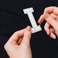 thumbnail image 4 of Clearance! Iron Cobble On Clothes AZ Sew Decorative Letter Cobble Glitter Letters Applique Rhinestone Pearl English Letters For DIY Craft Supplies, 4 of 4