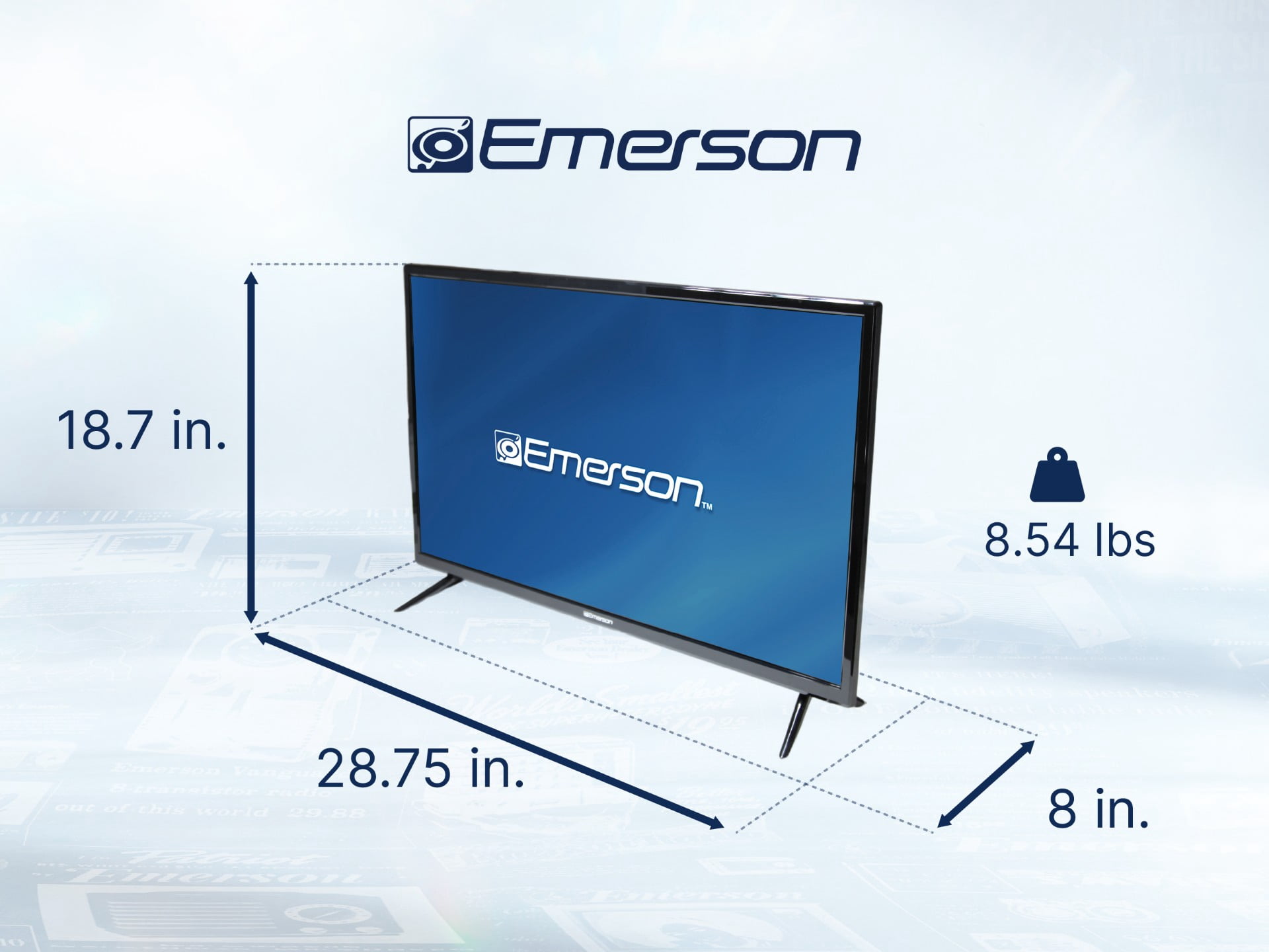 Emerson ETD-3250 32-inch Class HD LED Television with DVD Player, Black