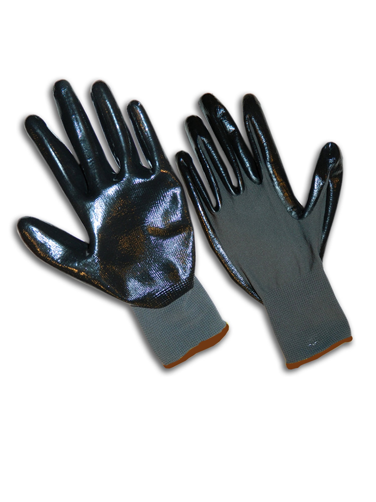 CD9400-L-3PK, Nitrile Coated Gloves, Smooth Finish, 3 Pair Value Pack