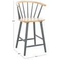 thumbnail image 3 of SAFAVIEH Blanchard Counter Stool, Natural/Grey, Set of 2 (21.3 in. W x 20.2 in. D x 37.5 in. H), 3 of 13