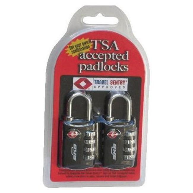 4 Black SKB 4 dial resettable combination TSA Case Luggage Travel Lock 