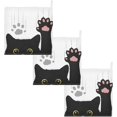thumbnail image 7 of Naughty Cat Scratches Baby Muslin Washcloths Super Soft Absorbent Face Towel,Cute Funny Paw Burp Cloths Cotton Bath Wipes 3 Pack Wash Cloth for Newborn Boys Girls 12x12 inches, 7 of 7