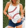 thumbnail image 5 of KimSoong Women Baseball Tank Tops Love Baseball Sleeveless Graphic Shirts Casual Workout Vest Shirt, 5 of 5