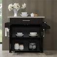 thumbnail image 3 of Pemberly Row Kitchen Island with Spice Rack in Chocolate Gray, 3 of 8