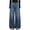 Blue, variant on EMMIOL Women's Mid-High Waist Y2K Baggy Wide Leg Jeans Vintage Washed Denim Pants with Rivet Detail & Pockets 2026 Trendy Streetwear