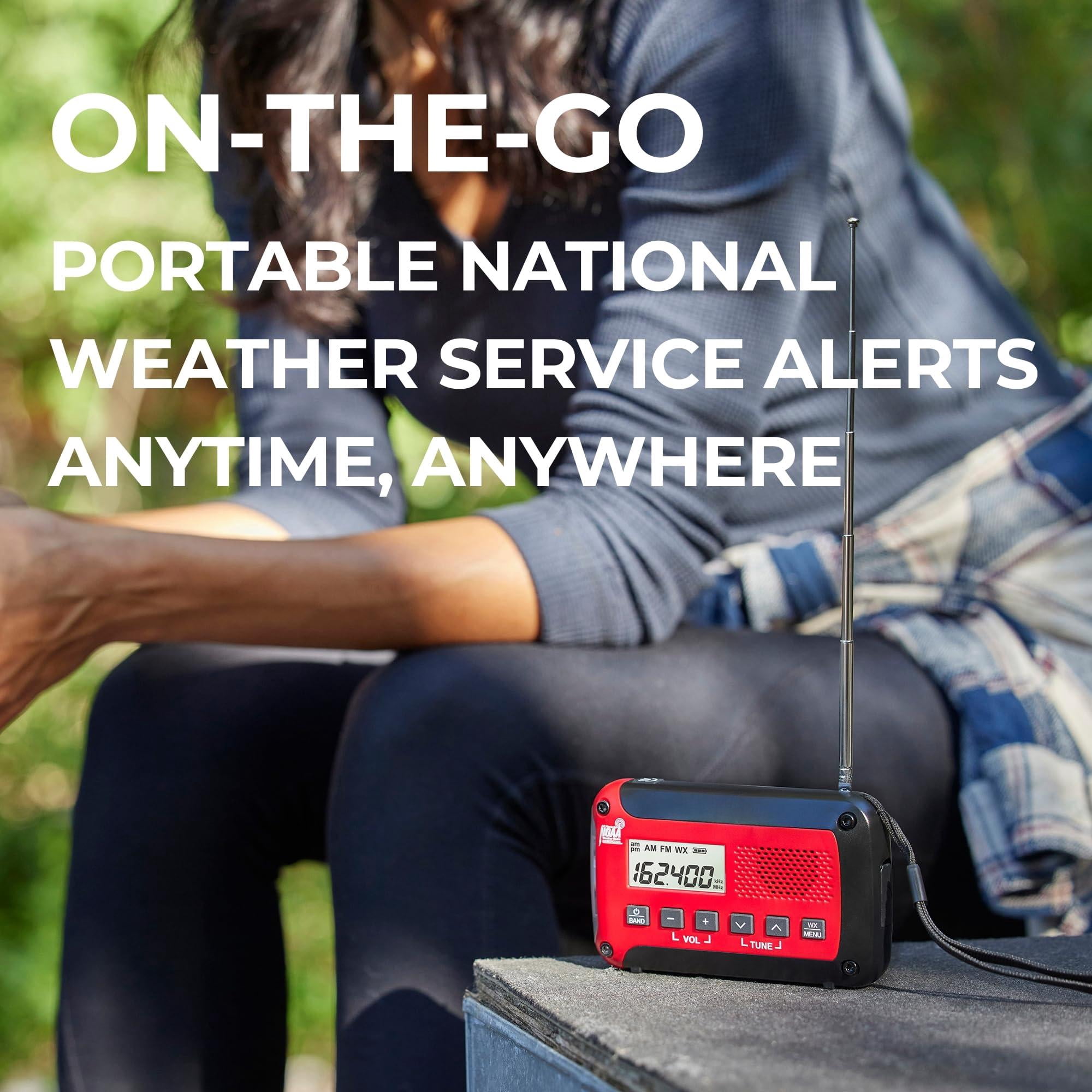 - Er10vp Weather Radio With Flashlight & Emergency Alert Am/fm Compact And Easy To Carry Sos Strobe Signal Headphone Jack