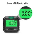 thumbnail image 3 of Digital Protractor, Inclinometer, Level, Black Protractor, 1X Level Protractor, Black, 3 of 5