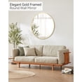 thumbnail image 4 of Ourlova Round Mirror 32 Inch - Metal Frame Wall Mirror - Circle Decorative Mirror for Bathroom/Vanity/Living Room/Entryway/Foyer - Gold, 4 of 8