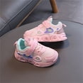 thumbnail image 5 of Girls' Light-Up Sneakers Flashing Lightweight Mesh Breathable Running Shoes Hook-and-Loop Tennis Walking Sneakers for Kids, 5 of 5