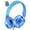 Blue & Sky Blue, variant on Seenda Kids Headphones, Wired Headphones for Kids On-Ear with Microphone, Foldable Stereo Tangle-Free Headphones for Girls Boys School Travel