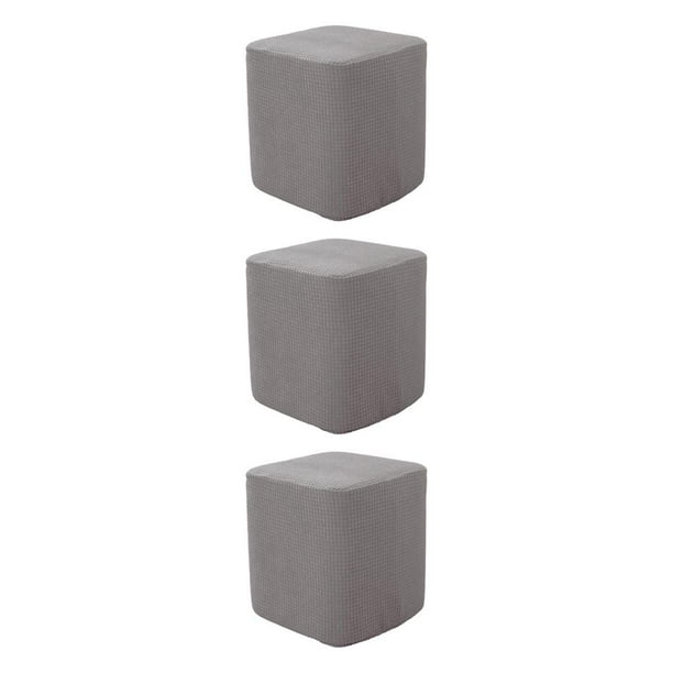 Bewildely Square Foot Rest Ottoman Covers Decorative Slipcover Footstool Type1
