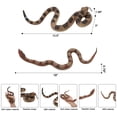thumbnail image 4 of Juguete de serpiente falsa Gelabur, broma realista de goma para Halloween, 4 of 7