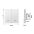 thumbnail image 5 of Tuya Zigbee Smart Switch Voice Intelligent Control Switch Zero Fire Line 2 Switch, 5 of 5