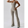 thumbnail image 2 of Lucakuins Mono de entrenamiento para mujer, sin mangas, cuello en U, sin espalda, hueco, sólido, delgado, mono de yoga Lucakuins  moda, 2 of 7