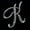 K, variant on Crystal Rhinestone 26 Letters Women Collar Brooch Pin Corsage Bouquet Jewelr -yy-Z
