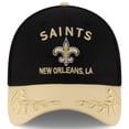thumbnail image 2 of Men's New Era  Black/Gold New Orleans Saints 2025 NFL Draft 39THIRTY Flex Hat, 2 of 5