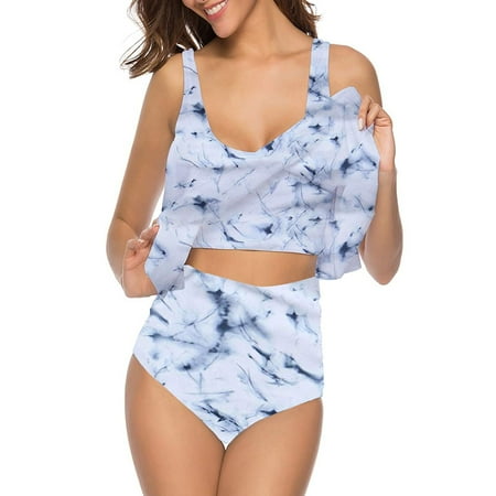 

NECHOLOGY Swimming Tops for Women with Bra Women s High Contrast Womens Bikini Swimsuits with Shorts