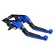 thumbnail image 1 of Palancas de freno y embrague cortas Unique Bargains para APRILIA SHIVER 900 2017-2020, palanca de freno ajustable en 6 posiciones, aleación de aluminio T6 6061, azul, 1 juego, 1 of 7