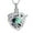 Rainbow-Silver, variant on Hummingbird Cremation Urn Necklace for Ashes with Birthstone Heart Urn Jewelry Human / Pet Keepsake Memorial Locket for Women Mom Mother Sister Family