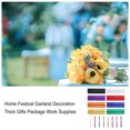 thumbnail image 2 of facefd Ribbon Mesh Roll PP Wreaths Garland Swags Flowers Cake Wrapping Wedding Party Tree Decoration Ribbons Kit DIY Accessories 8 Pieces 26cm, 2 of 7