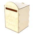 thumbnail image 2 of Buzón Decoración de madera Boda romántica Sr. y Sra. Buzón con una llave Irfora Buzón, 2 of 7