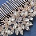 thumbnail image 3 of Crystal Wedding Hair Comb Bridal Hair Comb Pearl Wedding Headpiece Silver Hair Accessories, 3 of 4