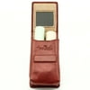 Womens Leather Lipstick Holder Case with Mirror Italian Leather by Tony Perotti