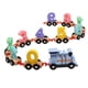 thumbnail image 5 of Juguete Educativo Modelo de Tren con Vagones Digitales Desmontables Juegod e Aprendizaje de Números para Azul SM SunniMix Juguete de tren digital de madera, 5 of 8