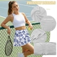 thumbnail image 6 of Xoenoiee Toile De Jouy Palm Tree Print Women Tennis Skirts with Pockets High Waisted Golf Skirts Athletic Skorts Pleated Mini Skirt Workout Sport Pickleball, L, 6 of 6