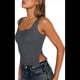 thumbnail image 2 of Tops Cortos para Salir de Mujer, Camisetas Sin Espalda, Ropa Básica de Verano Y2K para Adolescentes, Ropa , Gris Oscuro L, 2 of 7