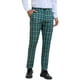 thumbnail image 5 of Pantalones de Hombre INSPIRE CHIC de Cuadros Casual de Corte Regular con Frente Plano y Stretch, Talla 28, Verde Oscuro, 5 of 6