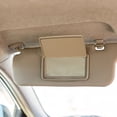 thumbnail image 6 of QIFULL Beige Sun Visor Cover for Car Driver Side Vanity Mirror Easy Installation, 6 of 8